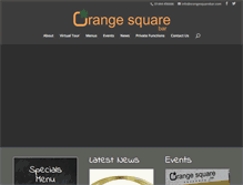 Tablet Screenshot of orangesquarebar.com
